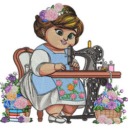 Diseño Para Bordado Manualidades De Costurera 20 Cm