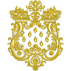 Matriz De Bordado Artefato Barroco 18 Cm