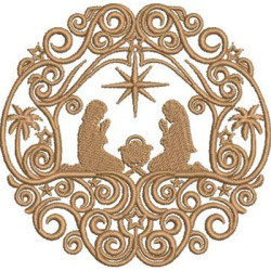 Embroidery Design Decorated Crib 1