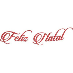 Matriz De Bordado Feliz Natal 5 Tamanhos