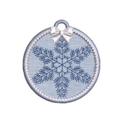 Embroidery Design Christmas Ball Snowflake