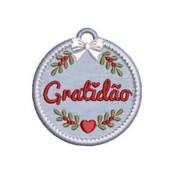 Embroidery Design Christmas Balloon Gratitude Pt