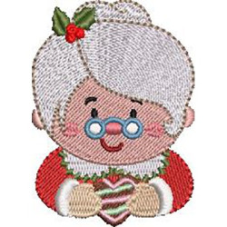 Matriz De Bordado Mamãe Noel Cute 2