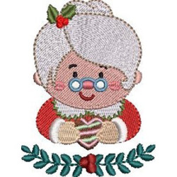 Matriz De Bordado Mamãe Noel Cute 3