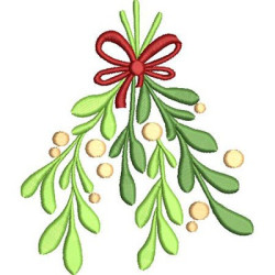 Diseño Para Bordado Rama De Navidad