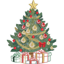 Embroidery Design Christmas Tree 7