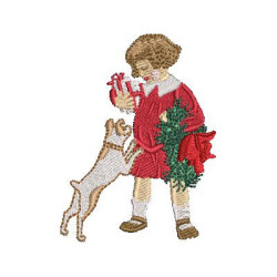 Embroidery Design Girl Christmas Gifts