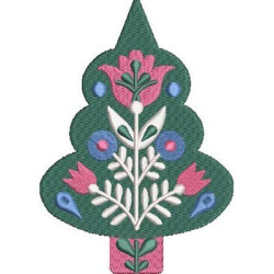 Embroidery Design Christmas Decoration Tree 12