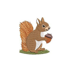 Embroidery Design Squirrel 5 Cm..