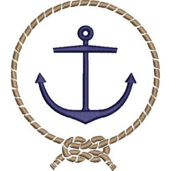 Embroidery Design Anchor Frame