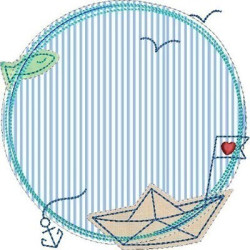 CHILDREN'S NAUTICAL FRAME APPLIED 7