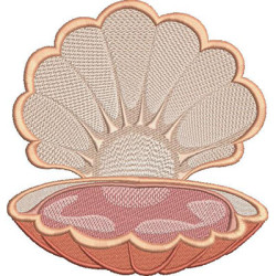 Embroidery Design Pearl-free Shell