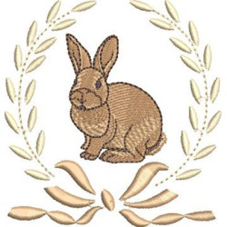 RABBIT IN ACACIA FRAME