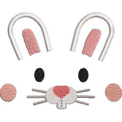 Embroidery Design Rabbit Face
