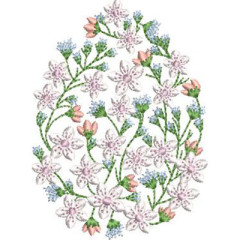 Embroidery Design Floral Egg 2..
