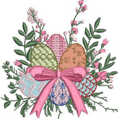 Embroidery Design Easter Egg Arrangement..
