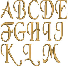 Diseño Para Bordado Paquete De 26 Letras Del Alfabeto,..