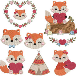 FOXES PACKAGE & HEARTS