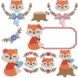 PACKAGE FOXES & 10 FRAMES