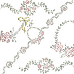 Embroidery Design Package 10 Embroidery With Childrens Flowers