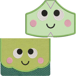 Embroidery Design Kit Bag And Masks Frog 5 Sizes