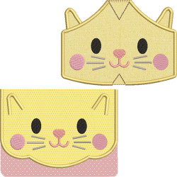 Embroidery Design Kit Bag And Masks Kitty 5 Sizes