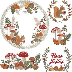 Embroidery Design Pack Of 20 Christmas Drawings