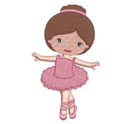 Diseño Para Bordado Ballerina Cute 6