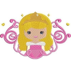 Embroidery Design Princess In Frame 4