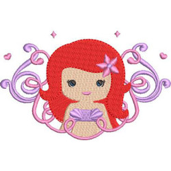 Embroidery Design Princess In Frame 6