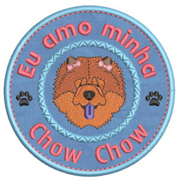 Matriz De Bordado Eu Amo Minha Chow Chow