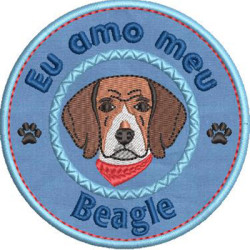 Matriz De Bordado Eu Amo Meu Beagle
