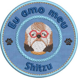 Matriz De Bordado Eu Amo Meu Shitzu