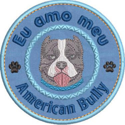 Matriz De Bordado Eu Amo Meu American Bully