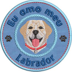 Matriz De Bordado Eu Amo Meu Labrador