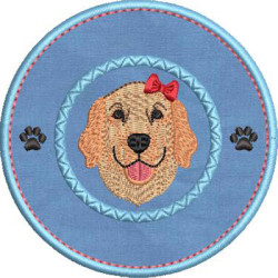 Matriz De Bordado Eu Amo Minha Golden Retriever 2