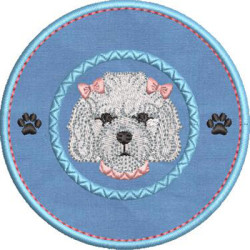 Embroidery Design I Love My Poodle 4