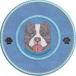 Embroidery Design I Love My American Bully 3