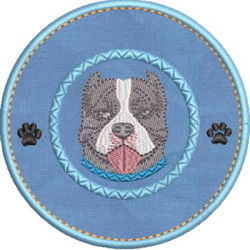 Matriz De Bordado Eu Amo Meu American Bully 2