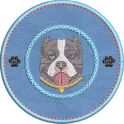 Embroidery Design I Love My American Bully 4