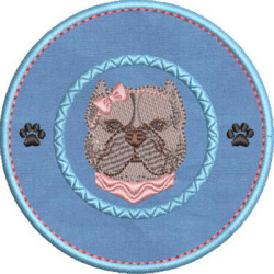 Embroidery Design I Love My Pitbull 3