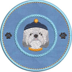 Embroidery Design I Love My Lhasa Apso 3
