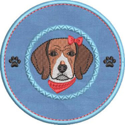 Embroidery Design I Love My Beagle 3