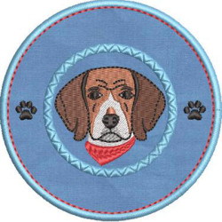 Embroidery Design I Love My Beagle 4