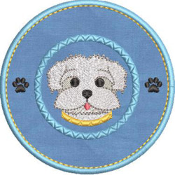 Embroidery Design I Love My Maltese 3