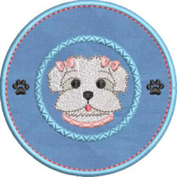 Embroidery Design I Love My Maltese 4