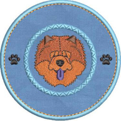 Embroidery Design I Love My Chow Chow 4