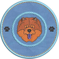 Diseño Para Bordado Amo Mi  Chow Chow 4