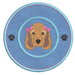 Embroidery Design I Love My Cocker Spaniel 4