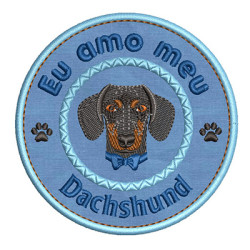 Embroidery Design I Love My Dachshund